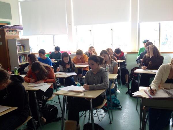 crowded classroom
