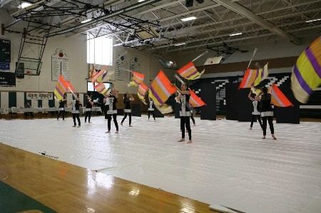 Color Guard in action