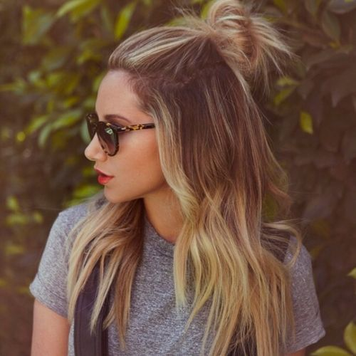 GIRLS. BOYS. Major Hairstyle TREND Alert: The HALF BUN - The Fashion Tag  Blog