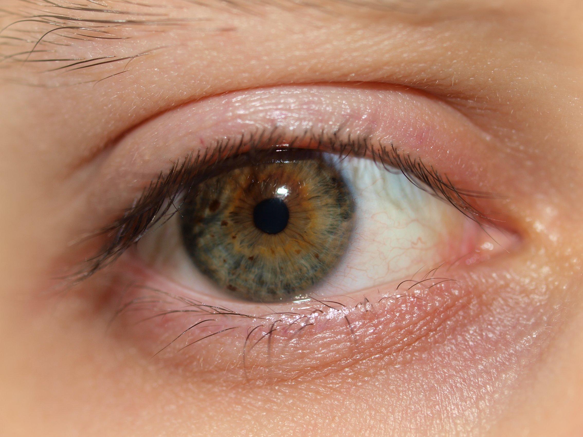 hazel eye color