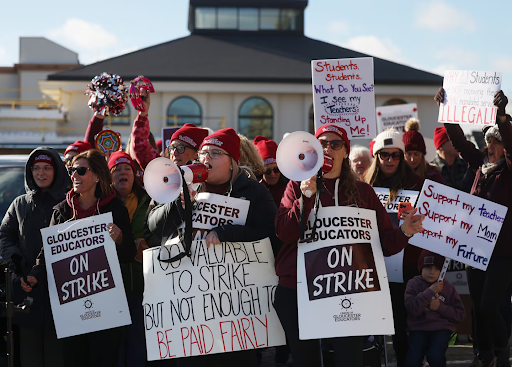 Teachers Striking in Beverley, Marblehead, and Gloucester